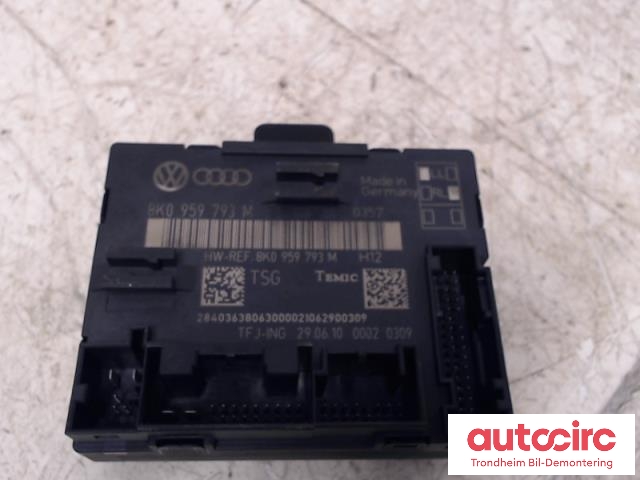 Styreenhet dør venstre foran til Audi Q5 2008-2012 (Type I, Fase 1)  (TEMIC|8K0959793M|8K0 959 793 M|)