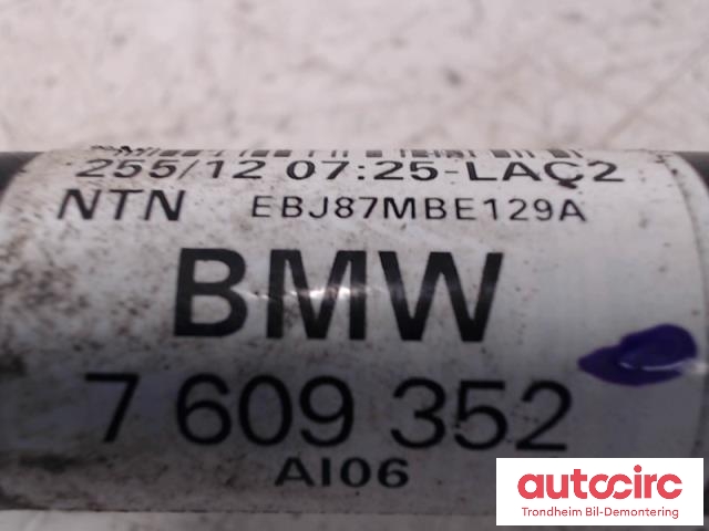 Drivaksel høyre bak, bensin/automat til BMW 3-Serie 2012-2018 (F30/F31/F34) (F30/F31/F34) (SE BILDER|7609352|33207609352|)