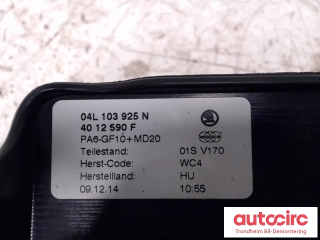 Motordeksel over motor til Škoda Octavia 2013-2016 (Type III, Fase 1) (04L103925N|4012590F|)
