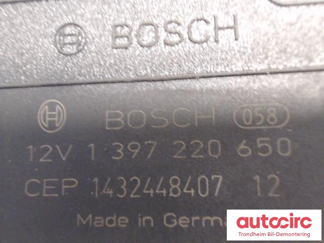 Viskermotor frontrute til Škoda Octavia 2013-2016 (Type III, Fase 1)  (BOSCH|1397220650|5E1955119|5E1955023A)