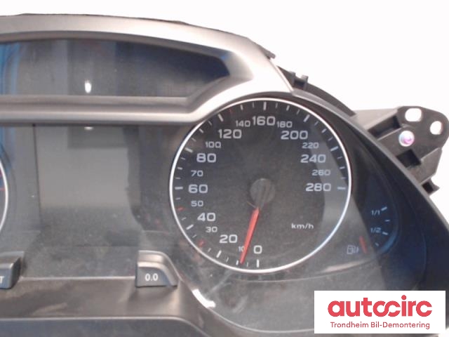 Instrumentpanel til Audi A4 2007-2014 (Type IV) (B8) (B8) (MAGNETI MARELLI|8K0920900C|8K0920900DX|503.001.621.503)