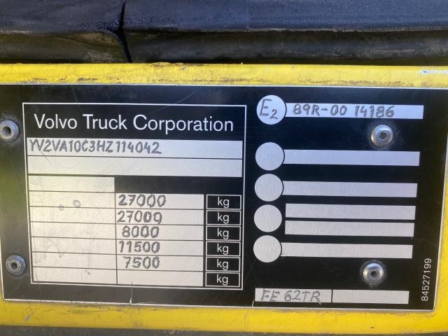 Lastebil Volvo FE 2014-->> , Motorkode: G8K250, Girkassekode: AL306