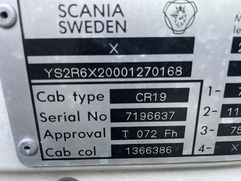Lastebil Scania 4-Serie R 1995-2003 , Motorkode: DSC14 15 L02, Girkassekode: GRS900R