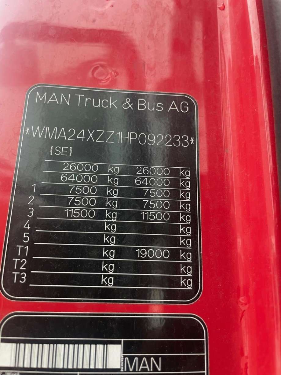 Lastebil MAN TGX 2008-->> , Motorkode: D2876 LF07, Girkassekode: 12 TX 2821 TD