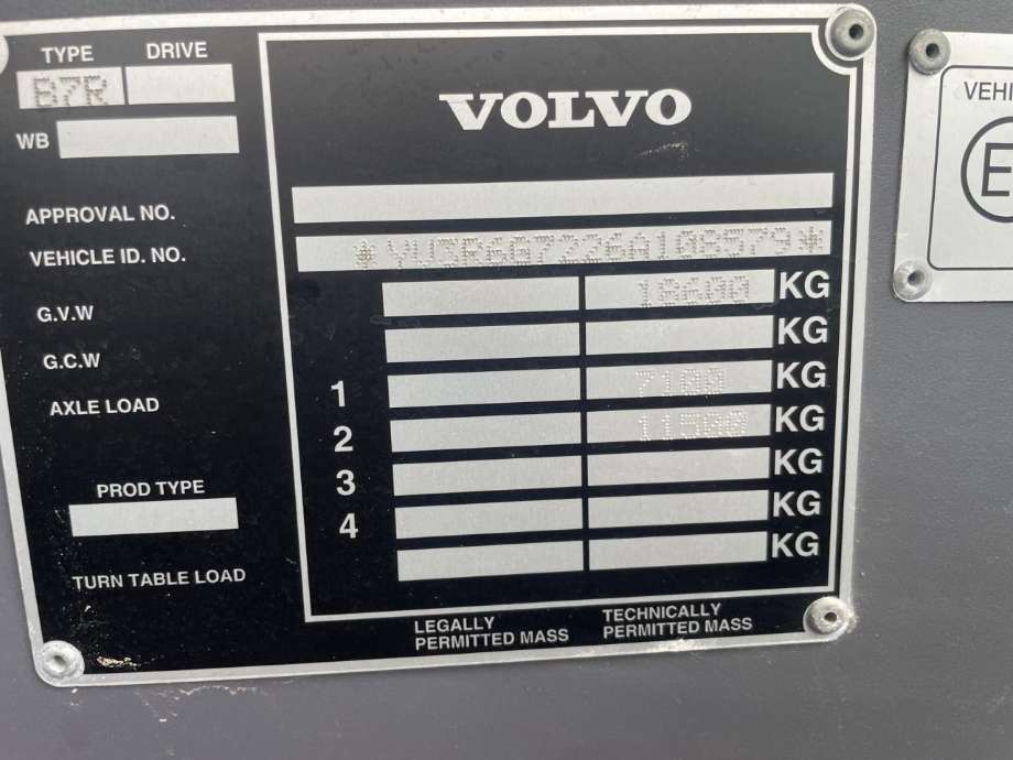 Buss Volvo B7RLE 2001-->> delebil , Motorkode: , Girkassekode: 