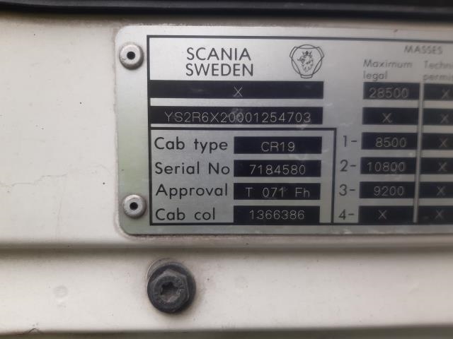 Lastebil Scania 4-Serie R 1995-2003 , Motorkode: DSC14 13 L04, Girkassekode: GRS900R