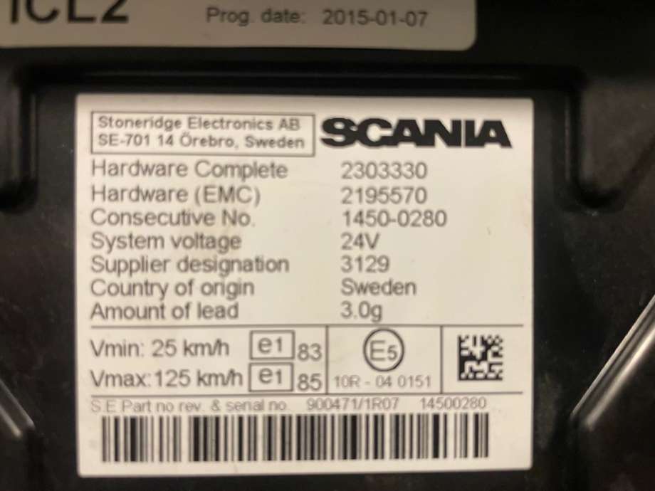 Instrumentpanel til Buss Scania Omniexpress 2007-2015 -340 -340 (SCANIA|2303330|2195570|2419809)