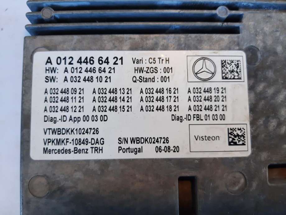 Bilstereo navigasjon til Lastebil Mercedes Actros 5, 2019-->>  (MB|A0124466421)