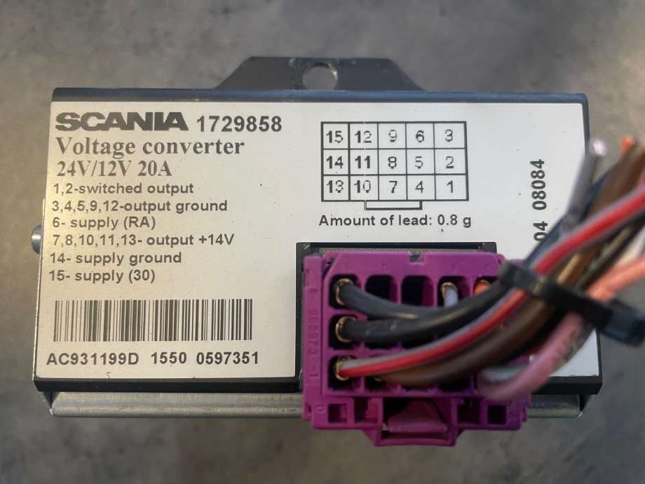 Omformer 24/12 V til Lastebil Scania PGRT-Serie R, 2003-2015  (SCANIA|1729858)