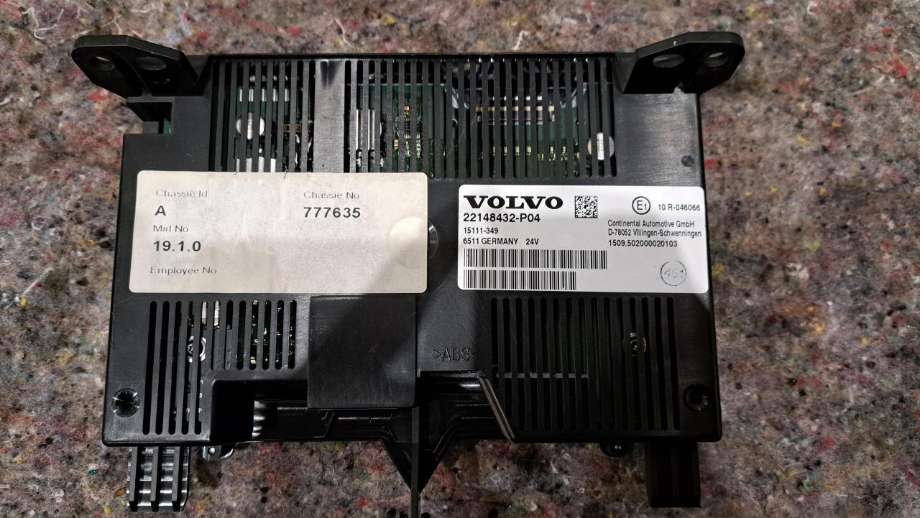 Multimedia display (MCU - Media Controller Unit) til Lastebil Volvo FMX II 2013-->>  (VOLVO||22148432)