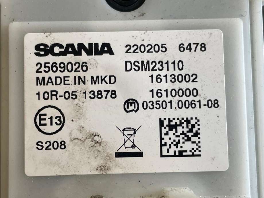 Bryter ruteheis førerdørspanel til Lastebil Scania LPGRS-Serie G 2018-->>  (SCANIA|2569026|2398124|)