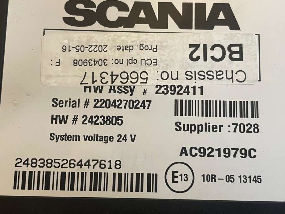 Styreenhet diverse til Lastebil Scania LPGRS-Serie G 2018-->>  (SCANIA|3203504|3088722|)