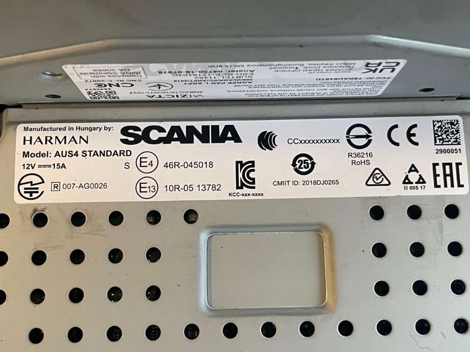 Multimedia display (MCU - Media Controller Unit) til Lastebil Scania LPGRS-Serie G 2018-->>  (SCANIA|3155256|2906948|)