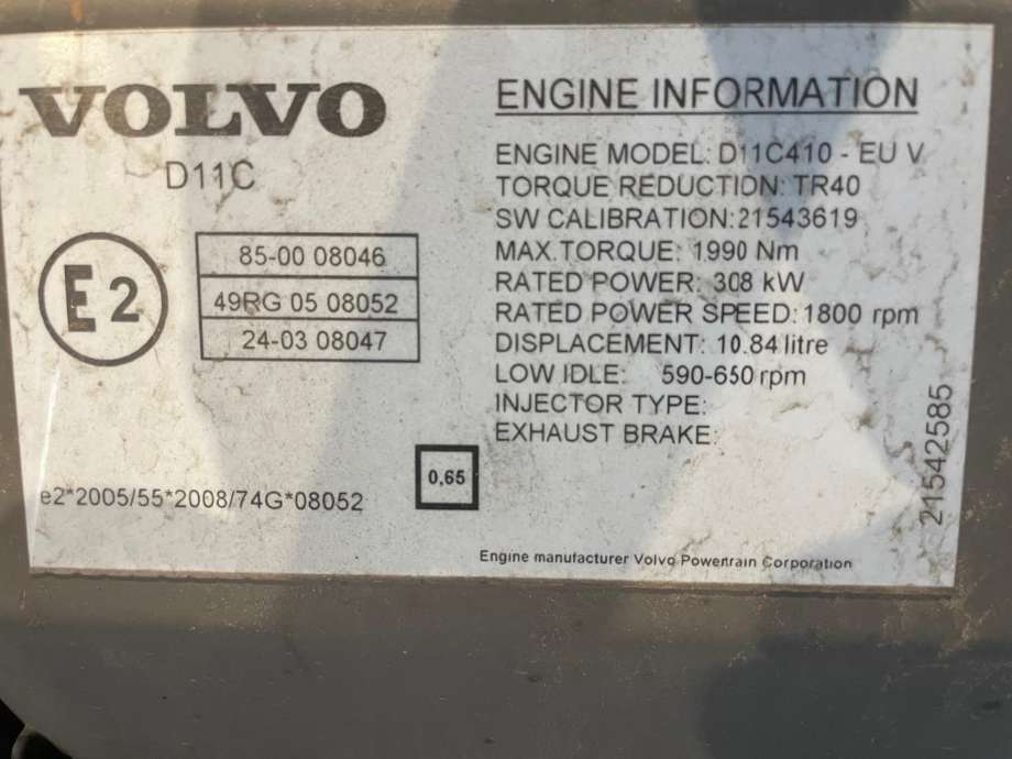 Motor diesel til Buss Volvo B13R 2009-->>  (VOLVO|)