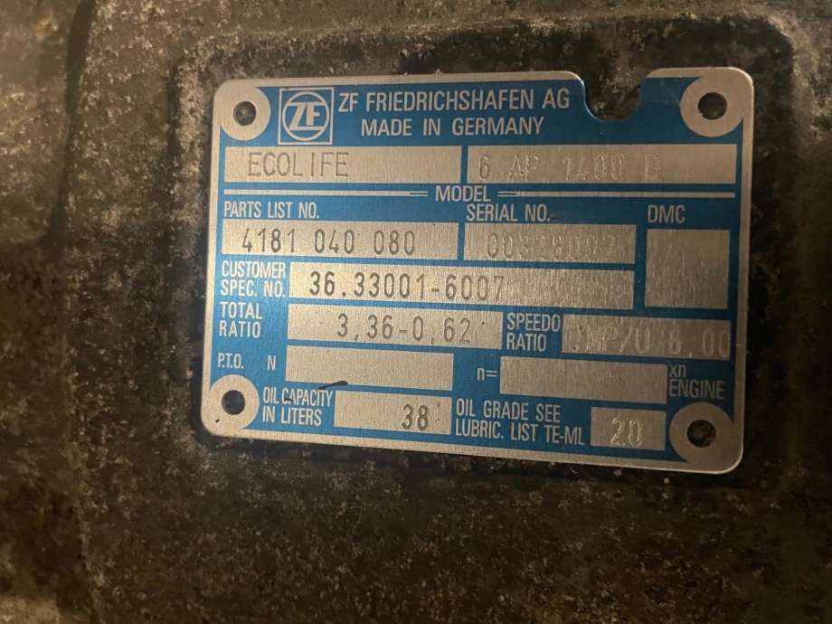 Girkasse til Buss Volvo 8900 2012-->>  (ZF|6AP1400B|)