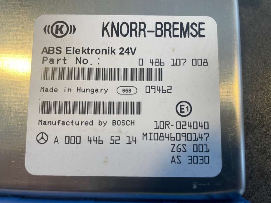 Styreenhet ABS til Lastebil Mercedes Atego 2 2004-2010  (KNORR|0486107008|A0004465214|)