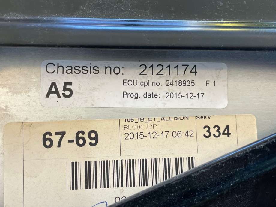 Styreenhet girkasse til Lastebil Scania PGRT-Serie P 2004-2015  (2596783|2418935|2337736)