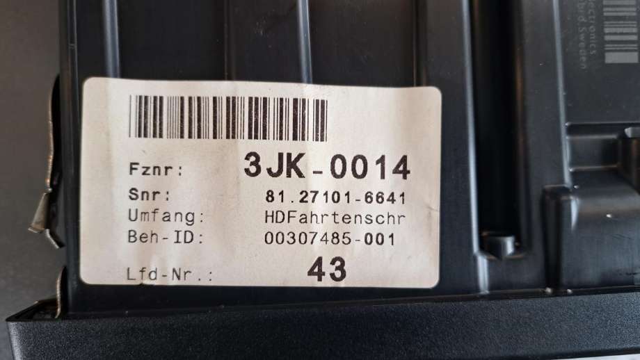 Lastebil, fartsskriver kort til Lastebil MAN TGX 2008-->>  (STONERIDGE|)