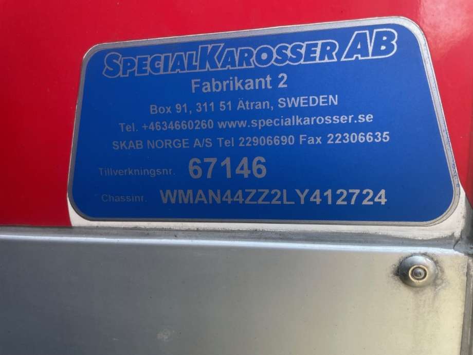 Lastebil, påbygg til Lastebil MAN TGM 2005-->>  