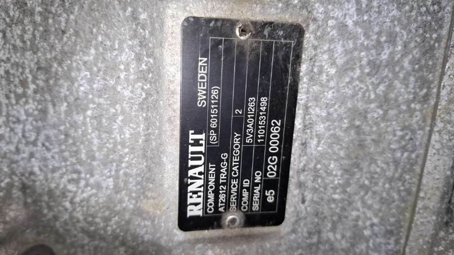 Girkasse til Lastebil Renault T-Serie 2014-->>  (AT2612 TRAG-G|1101531498     COMP ID: 5V3A01I263|)