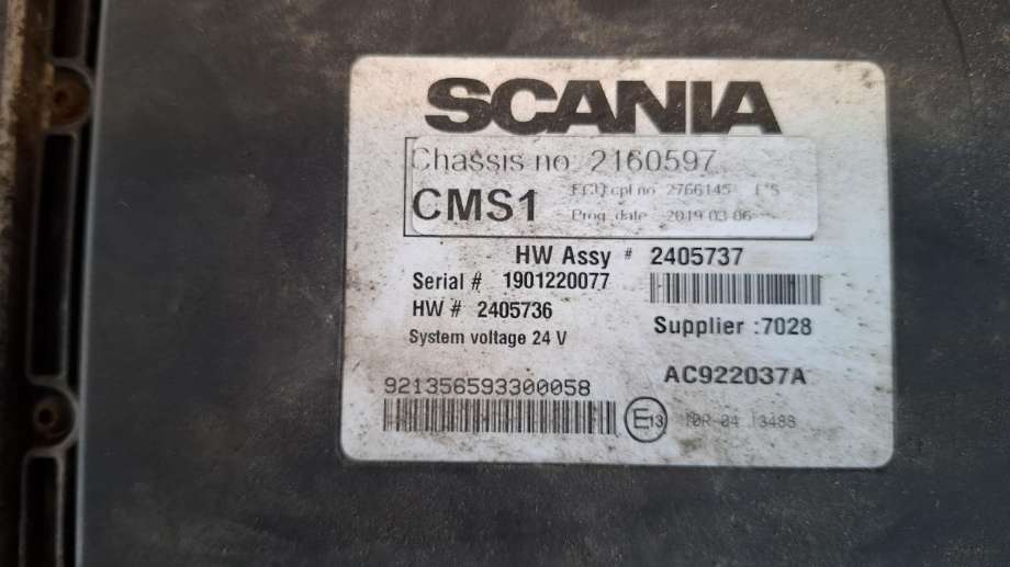 Styreenhet diverse til Lastebil Scania LPGRS-Serie R 2018-->>  (3293079|1901220077|2405737)
