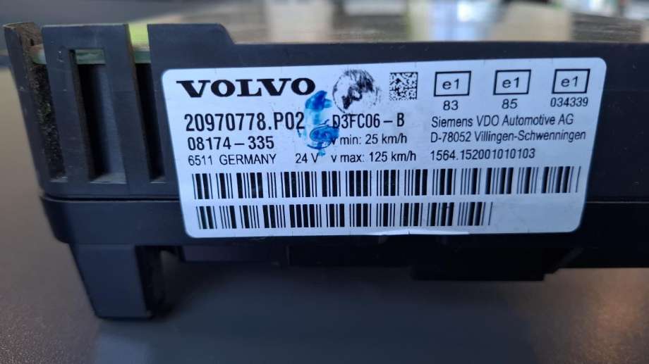 Speedometer til Lastebil Volvo FL 2006-2013  (|20970778)