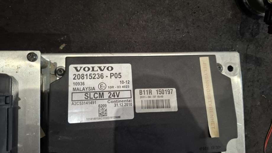 Lastebil, styreenhet lys til Buss Volvo B13R, 2009-->>  