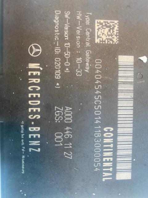 Styreenhet diverse til Lastebil Mercedes Actros 4 2011-2018  (MERCEDES|A0004461127|)