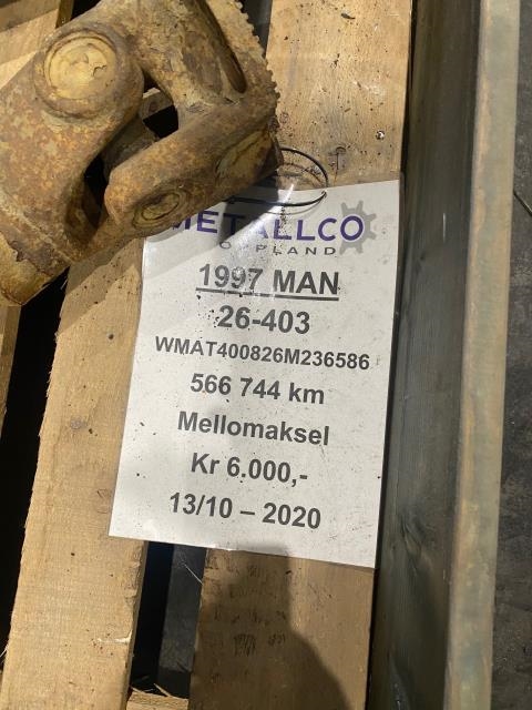 Lastebil, tandem mellomaksel til Lastebil MAN M-2000 1996-2000  