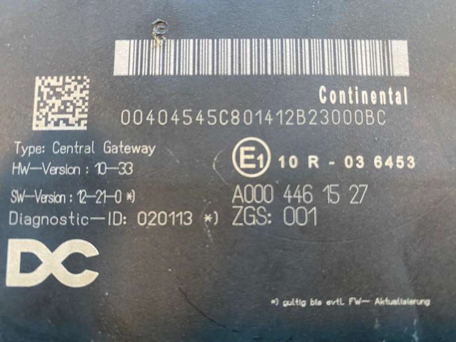 Styreenhet diverse til Lastebil Mercedes Actros 4 2011-2018  (MERCEDES|A0004461527|)