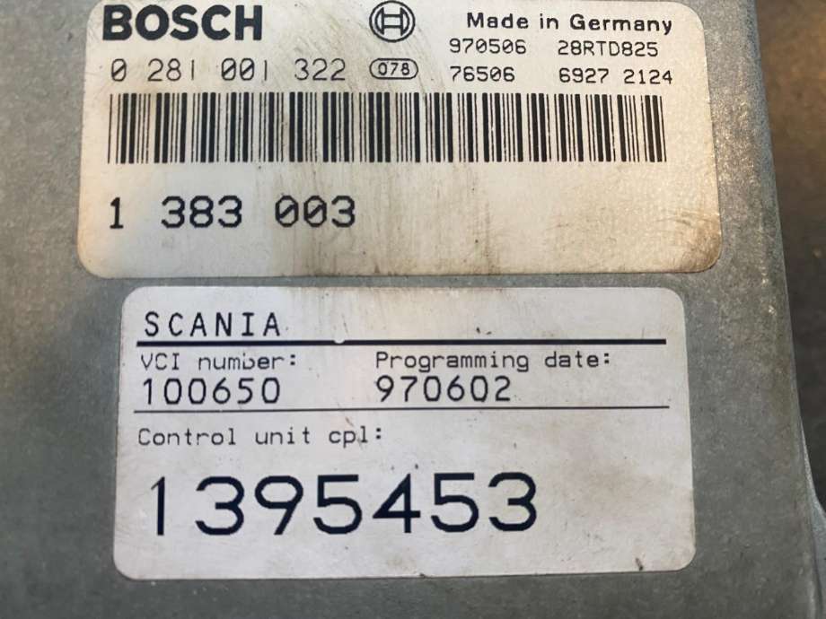 Styreenhet motor til Lastebil Scania 4-Serie R 1995-2003  (SCANIA|1429695|1428062|1395453)
