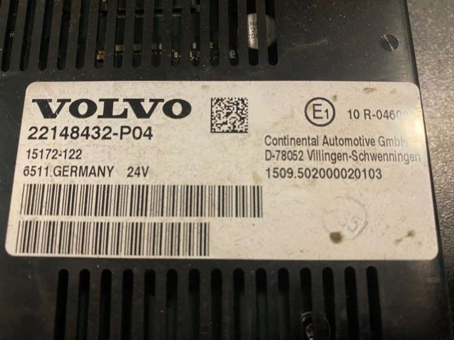 Multimedia display (MCU - Media Controller Unit) til Lastebil Volvo FM 2014-2020 (Versjon 4) (Versjon 4) (VOLVO|22148432|15172-122|)