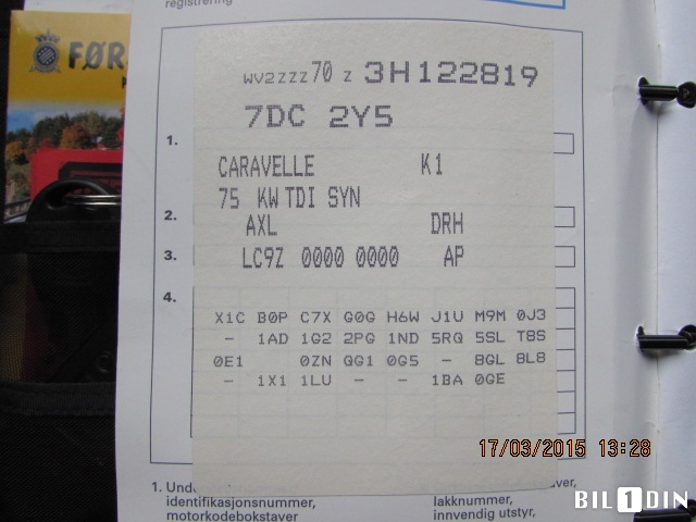 VW Transporter / Caravelle 1990-2003 (T4) (T4), Motorkode: AXL, Girkassekode: DRH