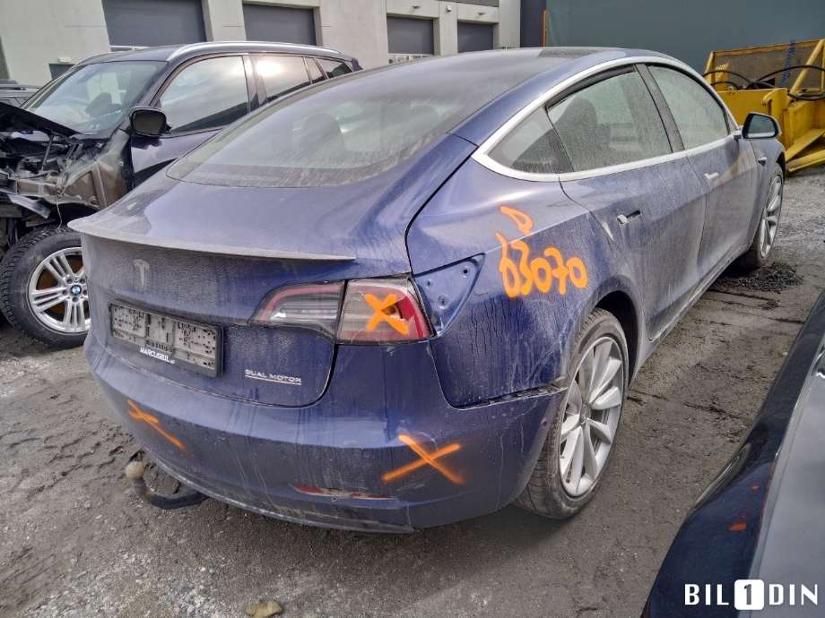 Tesla Model 3 2018-2023 (Fase 1) , Motorkode: 3D3, Girkassekode: 