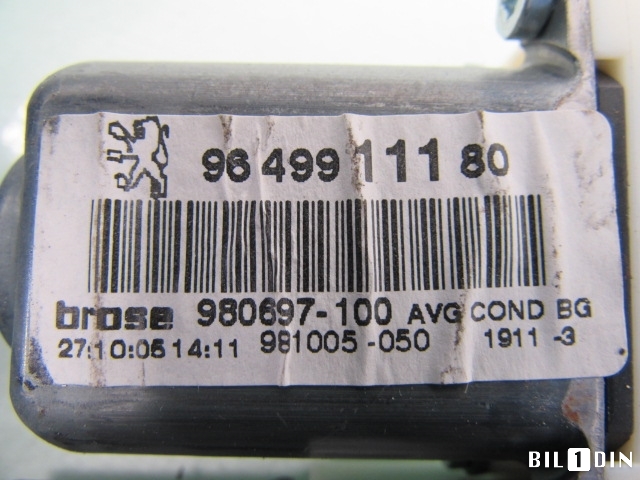 Ruteheis venstre foran til Peugeot 307 2005-2008 (Fase 2) (PEUGEOT|980697100|9649911180|)