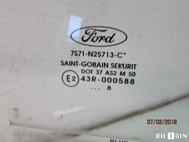 Siderute venstre bak til Ford Mondeo 2007-2010 (Type IV, Fase 1)  (FORD|1462310|7S71N25713C|)