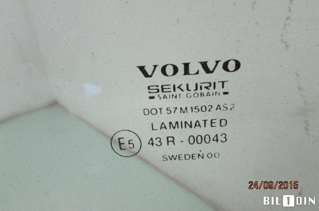 Siderute venstre bak til Volvo XC70 2001-2004 (Type I, Fase 1) (VOLVO|43R00043|DOT57M1502AS2|)