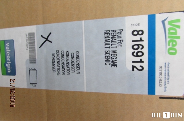 Aircondition radiator til Renault Megane 1999-2003 (Type I, Fase 2)  (7700432391|7700418301|)