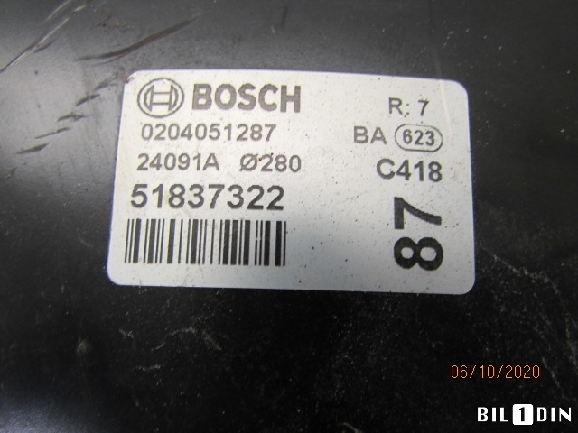 Bremsekraft-forsterker til Fiat Ducato 2007-2013  (FIAT|77364122|0204051287|51837322)