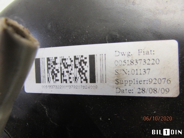 Bremsekraft-forsterker til Fiat Ducato 2007-2013  (FIAT|77364122|0204051287|51837322)