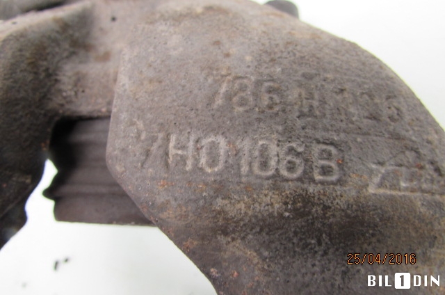 Bremsecaliper høyre foran til VW Transporter / Caravelle 2003-2009 (Fase 1) (T5) (T5) (VOLKSWAGEN|7L9615124F|7HO106B|)