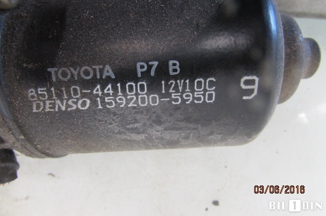 Viskermotor frontrute til Toyota Avensis, Verso 2001-2009  (TOYOTA|8511044100|1592005950|)