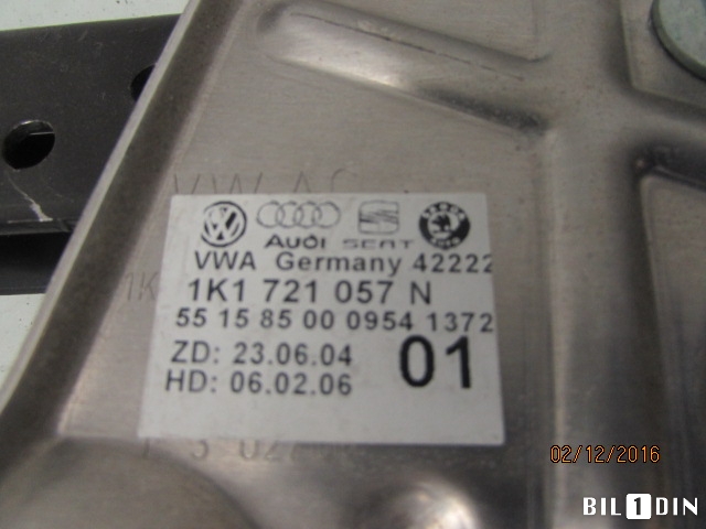 Pedal gass/brems/clutch til VW Passat 2005-2010 (B6) (B6) (VOLKSWAGEN|1K1721057N|)