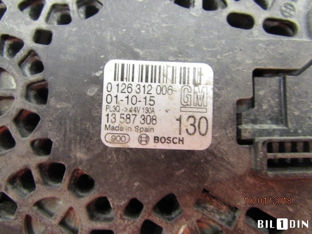 Dynamo til Opel Astra K 2015-->>  (OPEL|13587308|0126312006|)