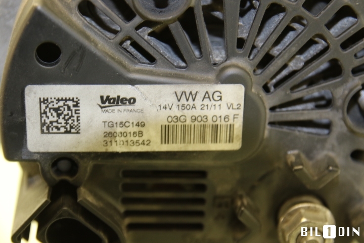 Dynamo til Audi Q5 2012-2017 (Type I, Fase 2)  (AUDI|03G903016|)