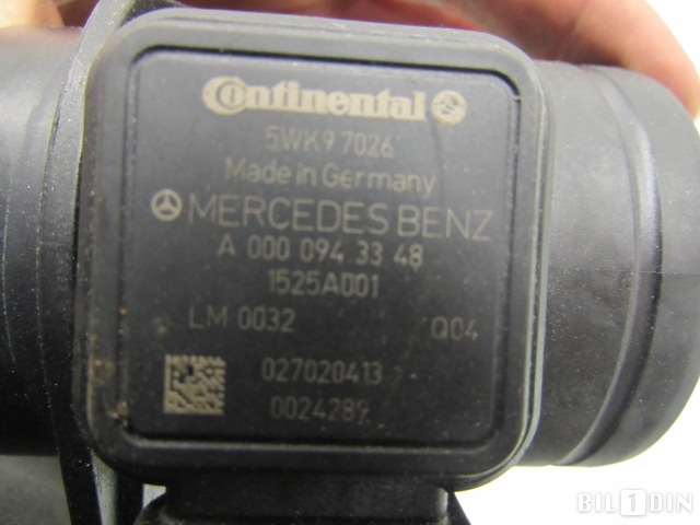 Luftmengde/luftmassemåler til Mercedes B-Klasse 2008-2011 (Fase 2) (W245) (W245) (MERCEDES|A0000943348|)