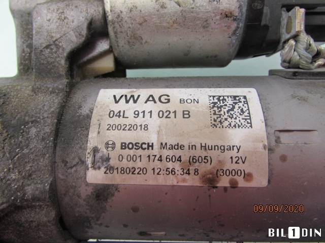 Starter diesel til Audi A4, Allroad 2016-->> (Type II) (B9) (B9) (AUDI|04L911021B|)