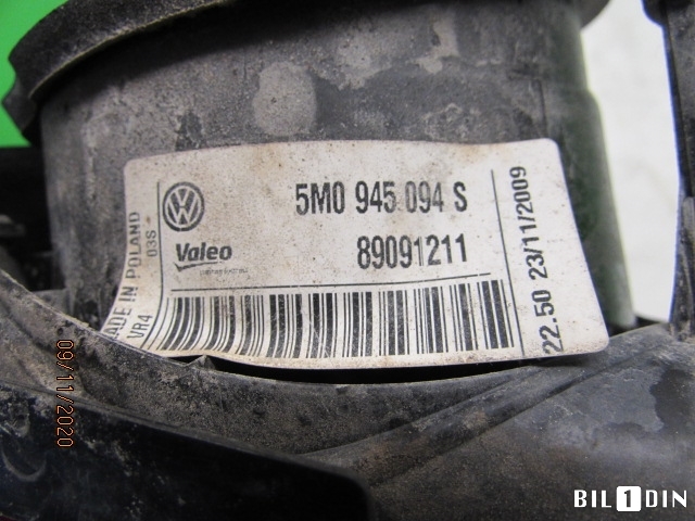 Baklykt høyre indre til VW Golf, Plus/Cross 2009-2013 (Fase 2)  (VOLKSWAGEN|5M0945094S|89091211|)