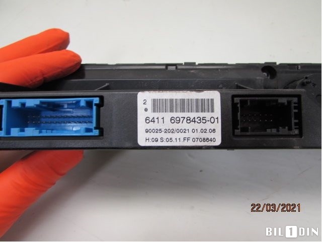 Varmeapparat betjening til BMW 5-Serie 2003-2010 (E60/E61) (E60/E61) (BMW|64116988504|6411697843501|90025202/0021)