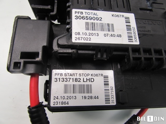Sikringsboks til Volvo V60/V60 CC 2013-2018 (Type I, Fase 2) (VOLVO|30659092|)